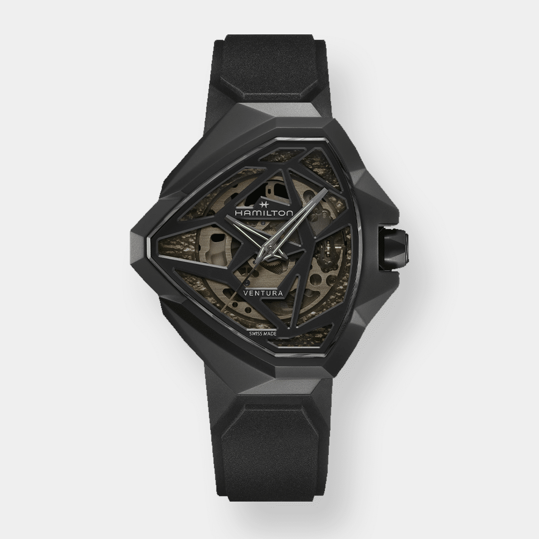Hamilton Ventura Edge Skeleton – Schwarz 51mm Edelstahl