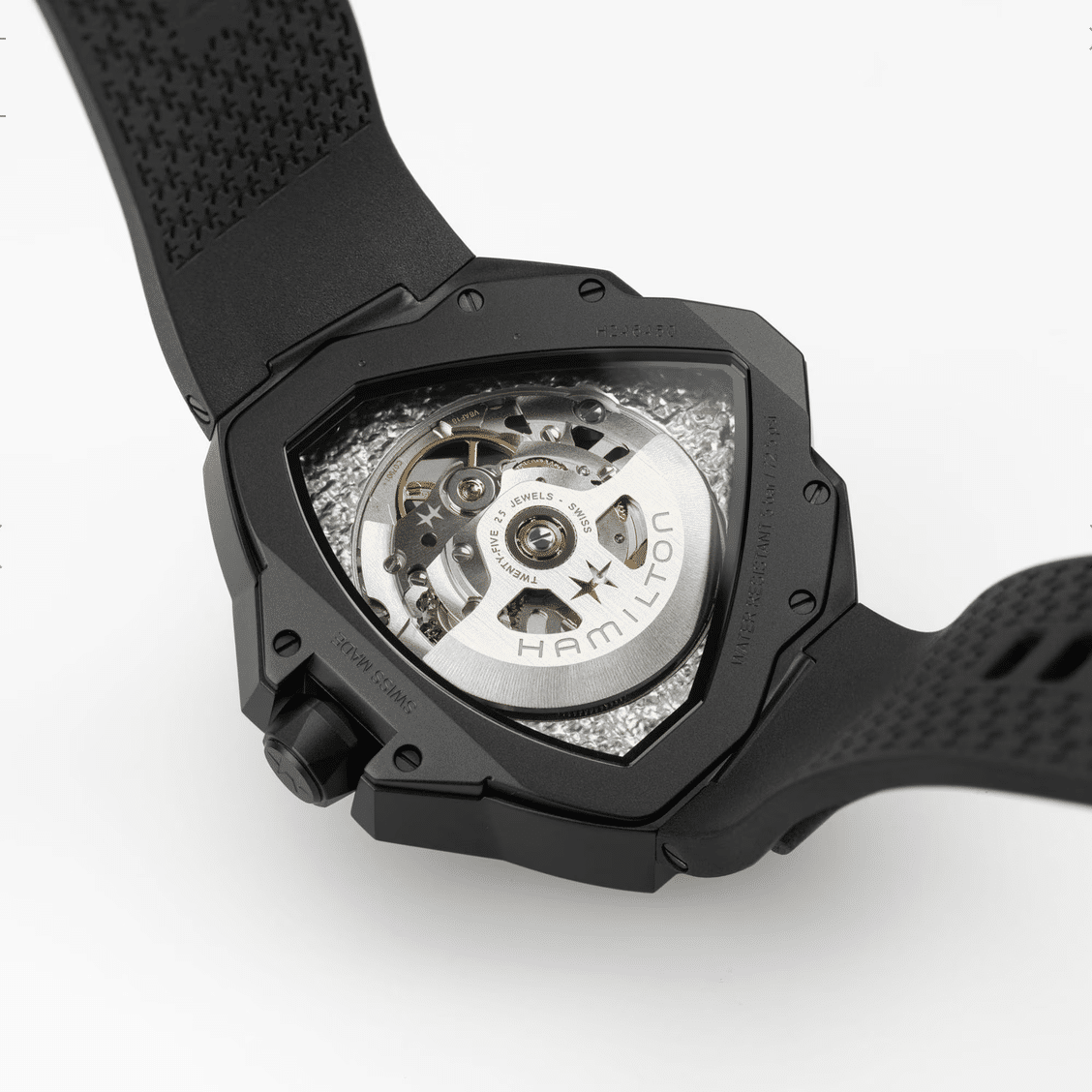 Hamilton Ventura Edge Skeleton – Schwarz 51mm Edelstahl – Bild 2