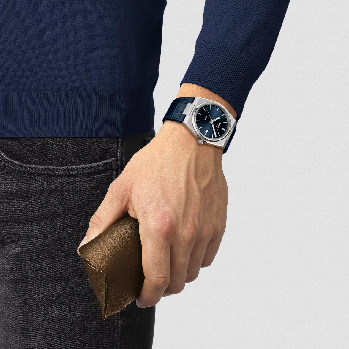 Tissot PRX 40 205 Quarz - Leder 40mm Blau – Bild 2