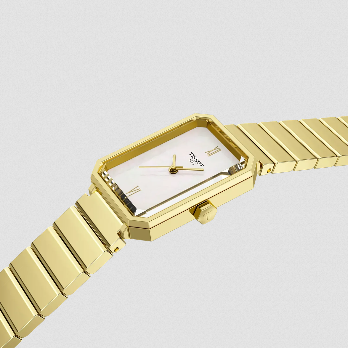 Tissot SRV Quarz - Perlmutt Gold 30mm Edelstahl – Bild 2