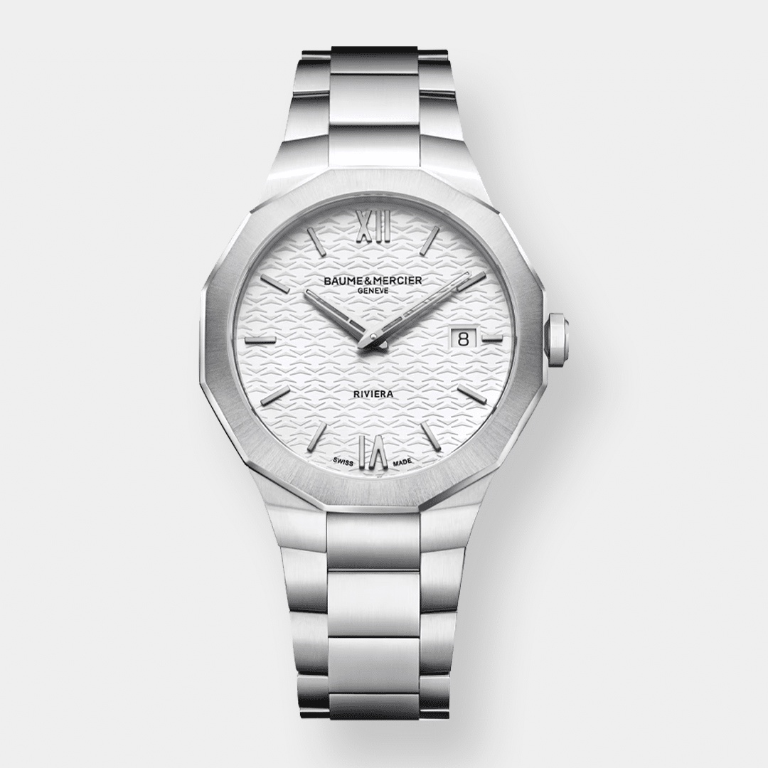 Baume et Mercier . Riviera 73 10845 Quarz - Weiß 39mm