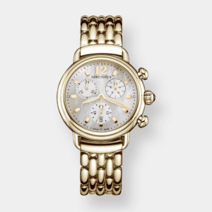 Aerowatch 1942 Chronolady Quarz - Gold 36mm Edelstahl