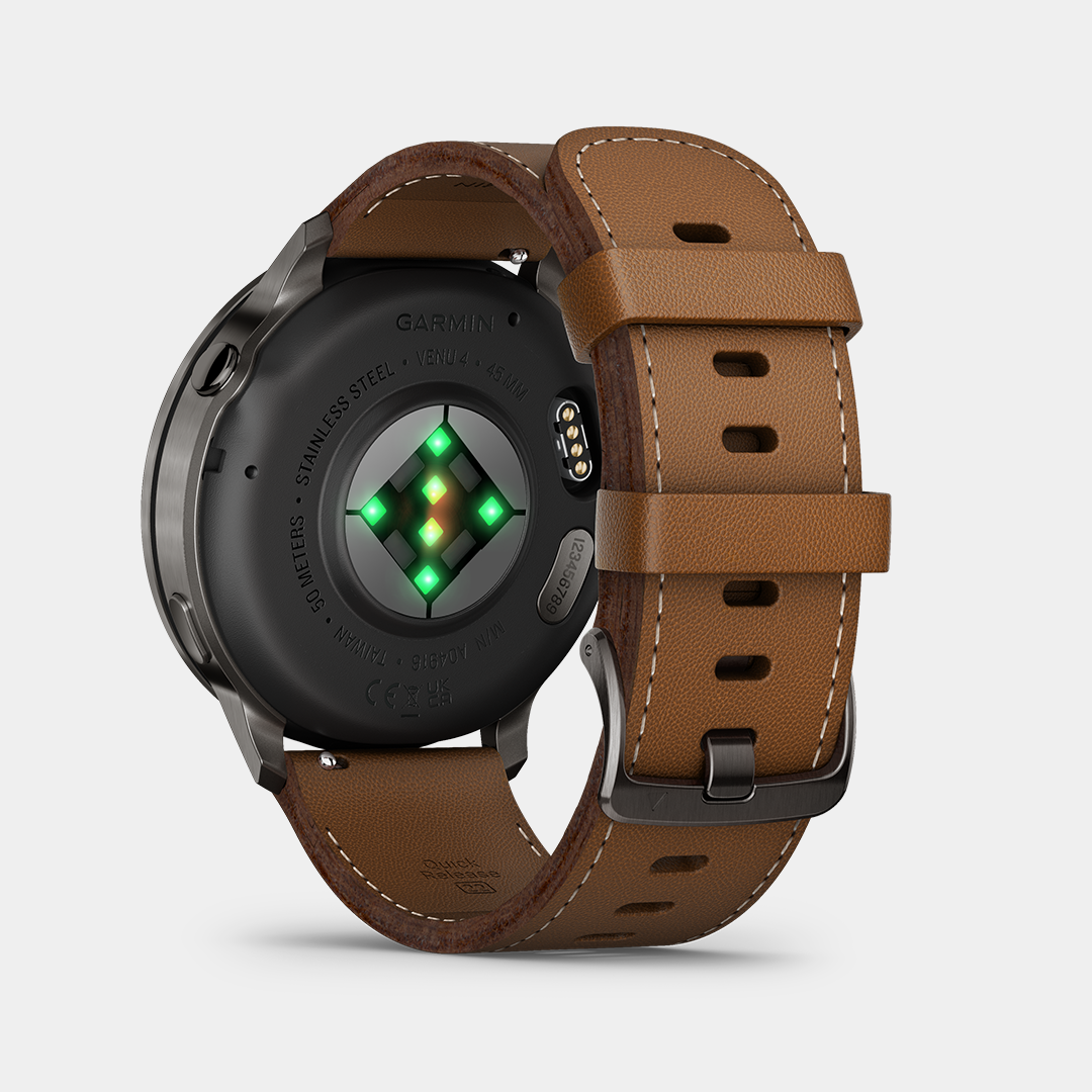 Garmin Venu 4 Smartwatch – Schwarz 45mm Leder – Bild 2