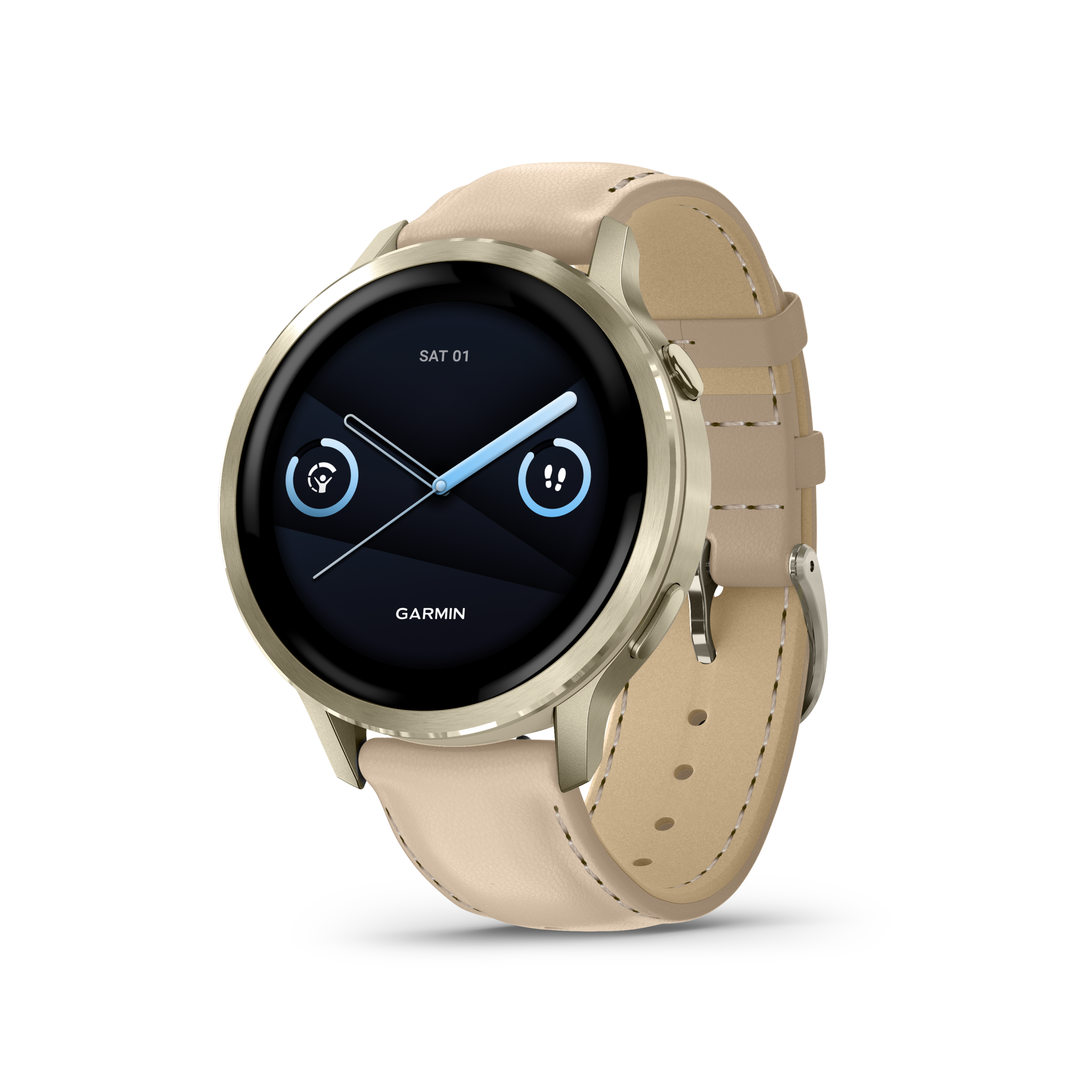 Garmin Venu 4 – Beige 41 mm Leder GPS Sportuhr