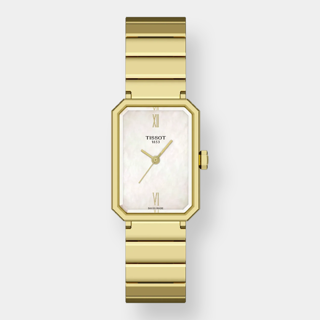 Tissot SRV Quarz - Perlmutt Gold 30mm Edelstahl