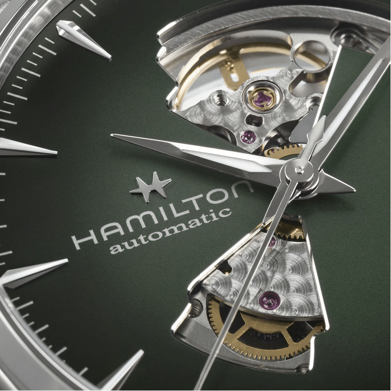 Hamilton Jazzmaster Open Heart Automatik – Grün 42mm Leder – Bild 2