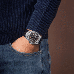 aerowatch . milan gmt sport quarz anthrazit 41mm leder