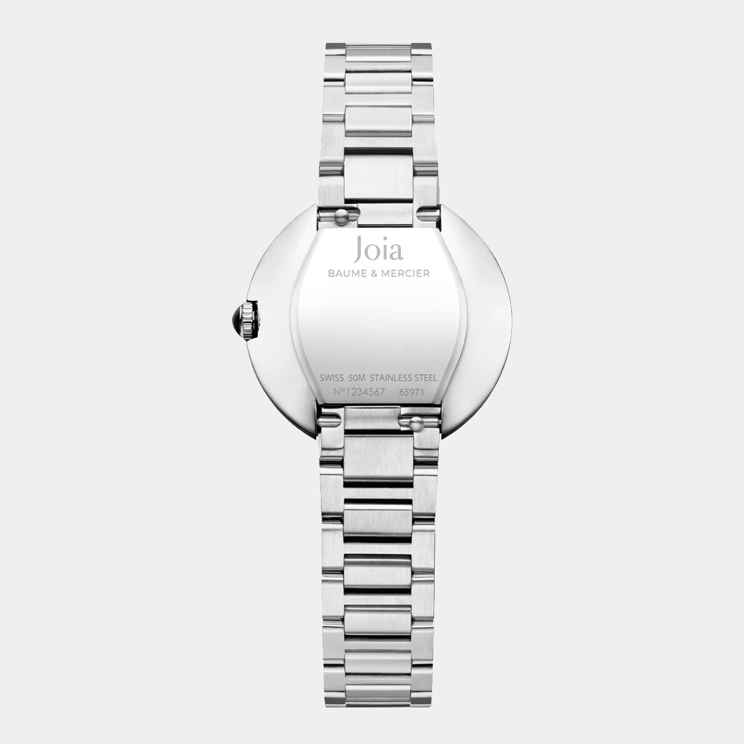 baume et mercier . joia 10848 quarz silber 28mm edelstahl