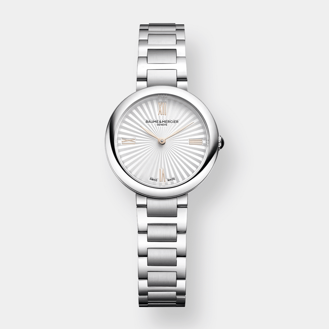 baume et mercier . joia 10848 quarz silber 28mm edelstahl