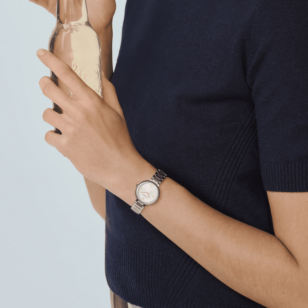 baume et mercier . joia 10848 quarz silber 28mm edelstahl