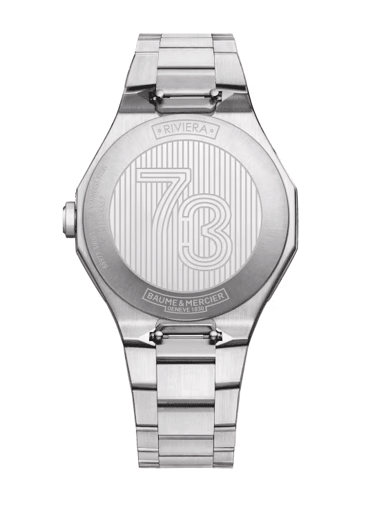 baume et mercier . riviera 73 10845 quarz weiß 39mm
