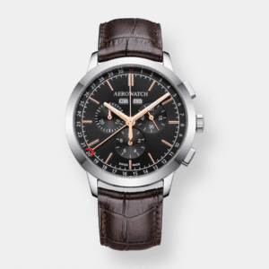 Aerowatch . Les Grandes Classiques Chrono Quarz - Leder 42mm