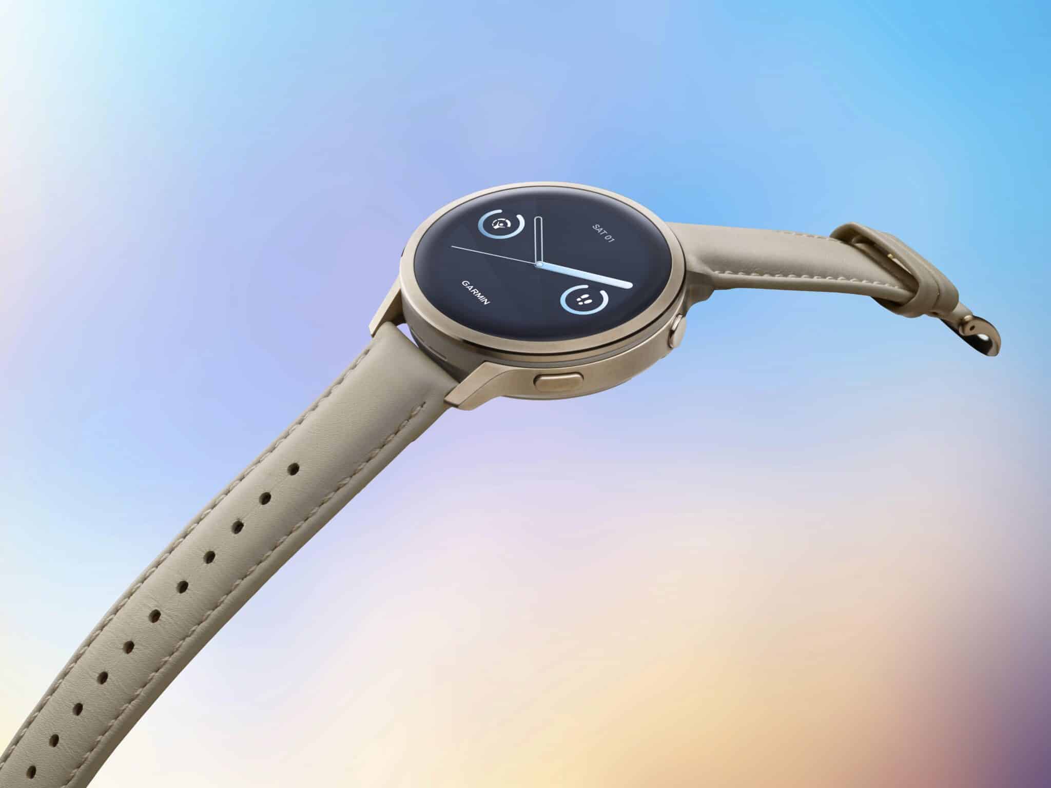 Garmin Venu 4 AMOLED 41 mm Beige – Gesundheit, Fitness & Lifestyle / Lederarmband – Bild 4