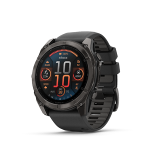 garmin fenix 8 amoled 51 mm schwarz – outdoor & multisport / carbongrau dlc