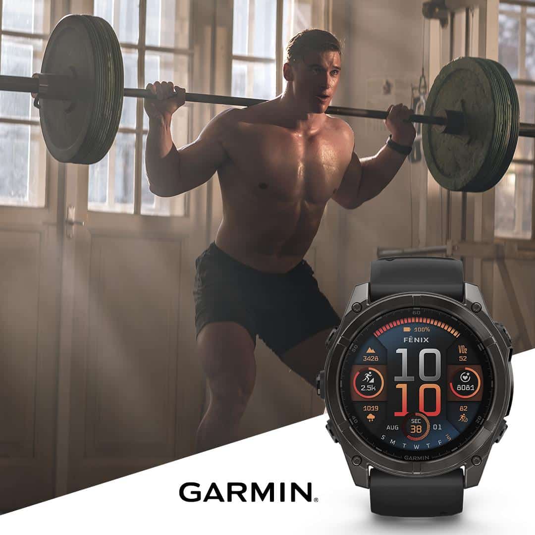 garmin fenix 8 amoled 51 mm schwarz – outdoor & multisport / carbongrau dlc