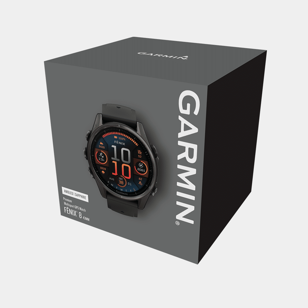 garmin fenix 8 amoled – schwarz 43mm titan dlc