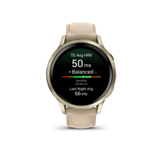 garmin venu 4 – beige 41mm leder gps sportuhr