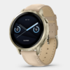 garmin venu 4 – beige 41mm leder gps sportuhr