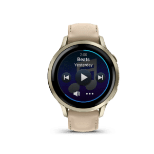 garmin venu 4 – beige 41mm leder gps sportuhr