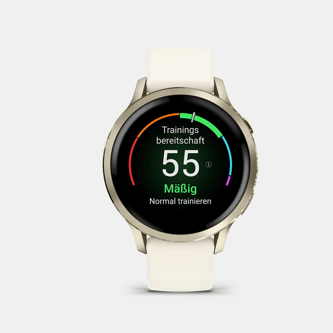 garmin venu 4 smartwatch – beige 41mm lunargold