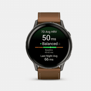 garmin venu 4 smartwatch – schwarz 45mm leder