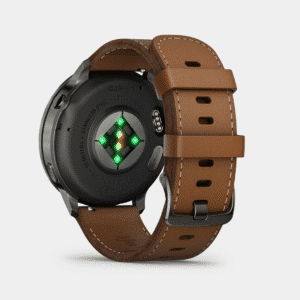 garmin venu 4 smartwatch – schwarz 45mm leder