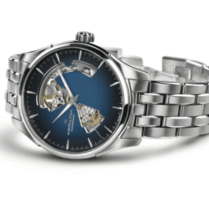 hamilton jazzmaster open heart automatik – blau 40mm