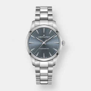 hamilton jazzmaster quarz – blau 40mm edelstahl
