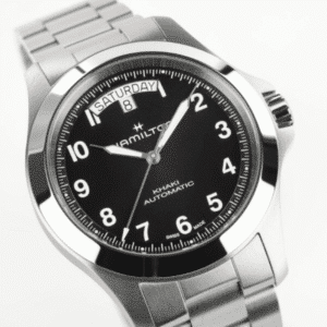 hamilton khaki field king day date automatik – schwarz 40mm