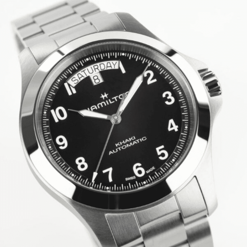 hamilton khaki field king day date automatik – schwarz 40mm