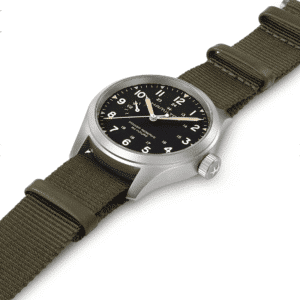 hamilton khaki field mechanical – schwarz 40mm edelstahl
