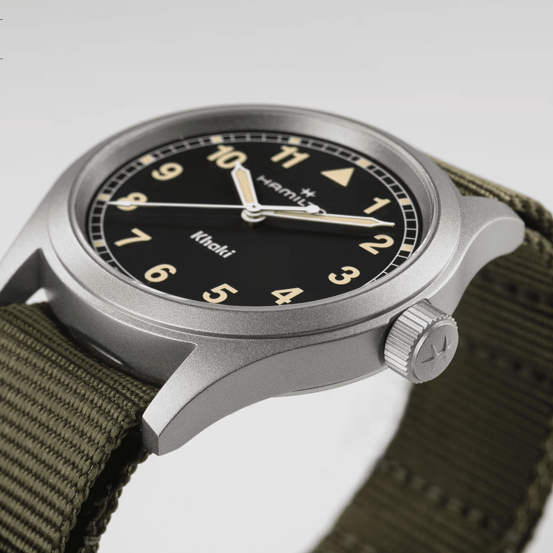 hamilton khaki field quartz – schwarz 38mm edelstahl