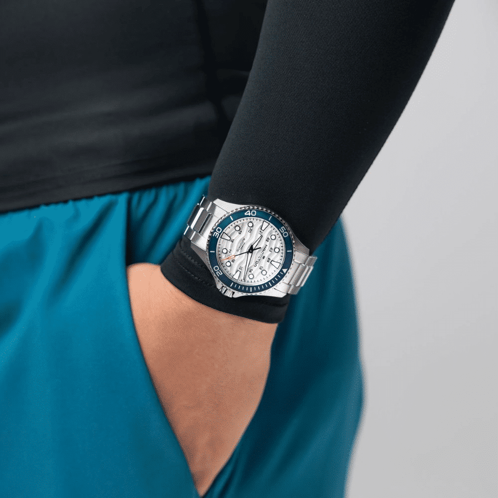 hamilton khaki navy scuba automatik – silber 40mm edelstahl
