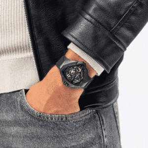 hamilton ventura edge skeleton – schwarz 51mm edelstahl