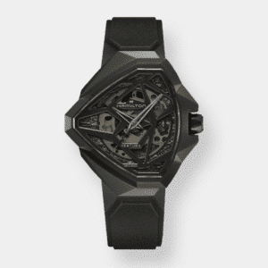 hamilton ventura edge skeleton – schwarz 51mm edelstahl