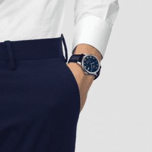 tissot le locle powermatic 80 leder 39mm blau