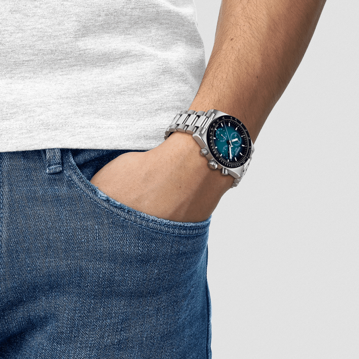 tissot pr516 chronograph quartz blau 40mm edelstahl