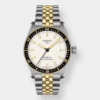 tissot pr516 powermatic 80 bicolor weiss 38mm edelstahl