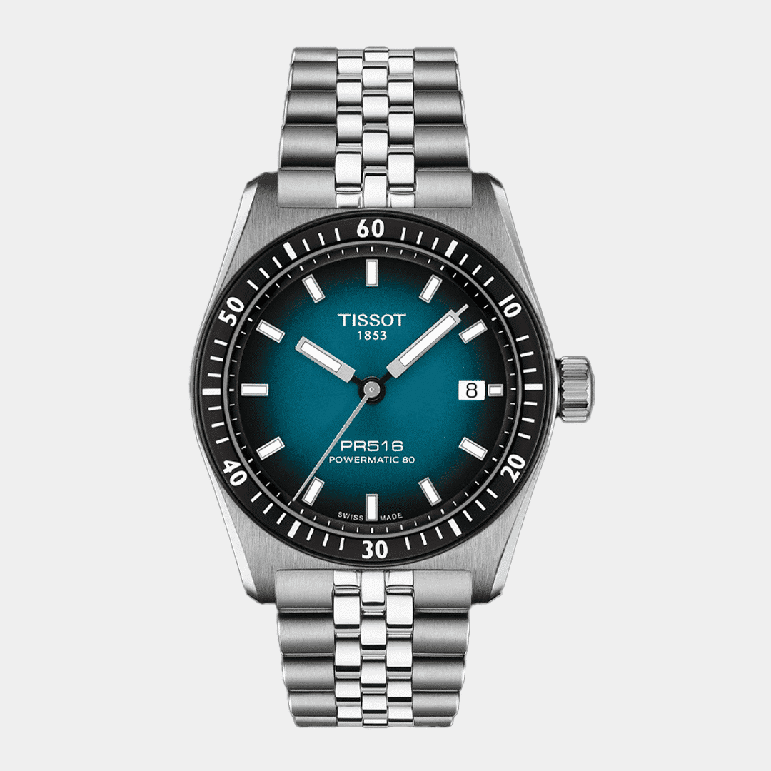 tissot pr516 powermatic 80 blau 38mm edelstahl