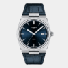 tissot prx 40 205 quarz leder 40mm blau
