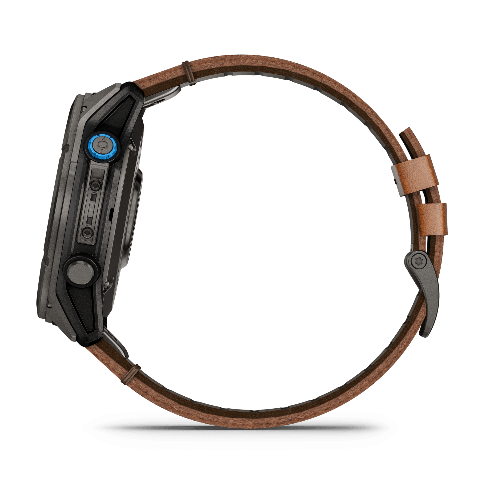 Garmin D2 Mach 2 Pro AMOLED 51 mm Schwarz / Braun Lederarmband – Aviator Smartwatch / Lederarmband – Bild 3