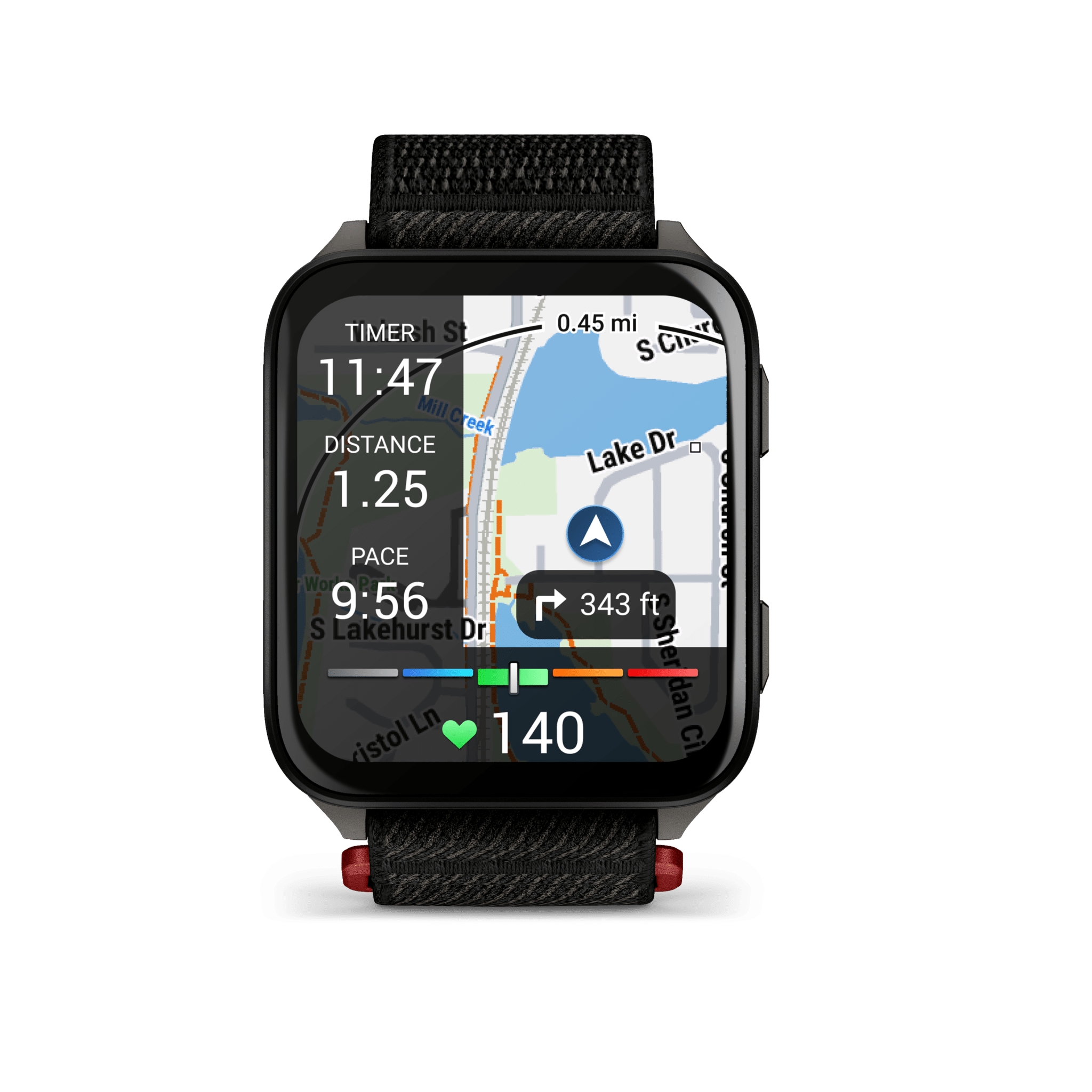 Garmin Venu X1 AMOLED 45 mm Schwarz – GPS-Fitness-Smartwatch / Nylonarmband – Bild 2