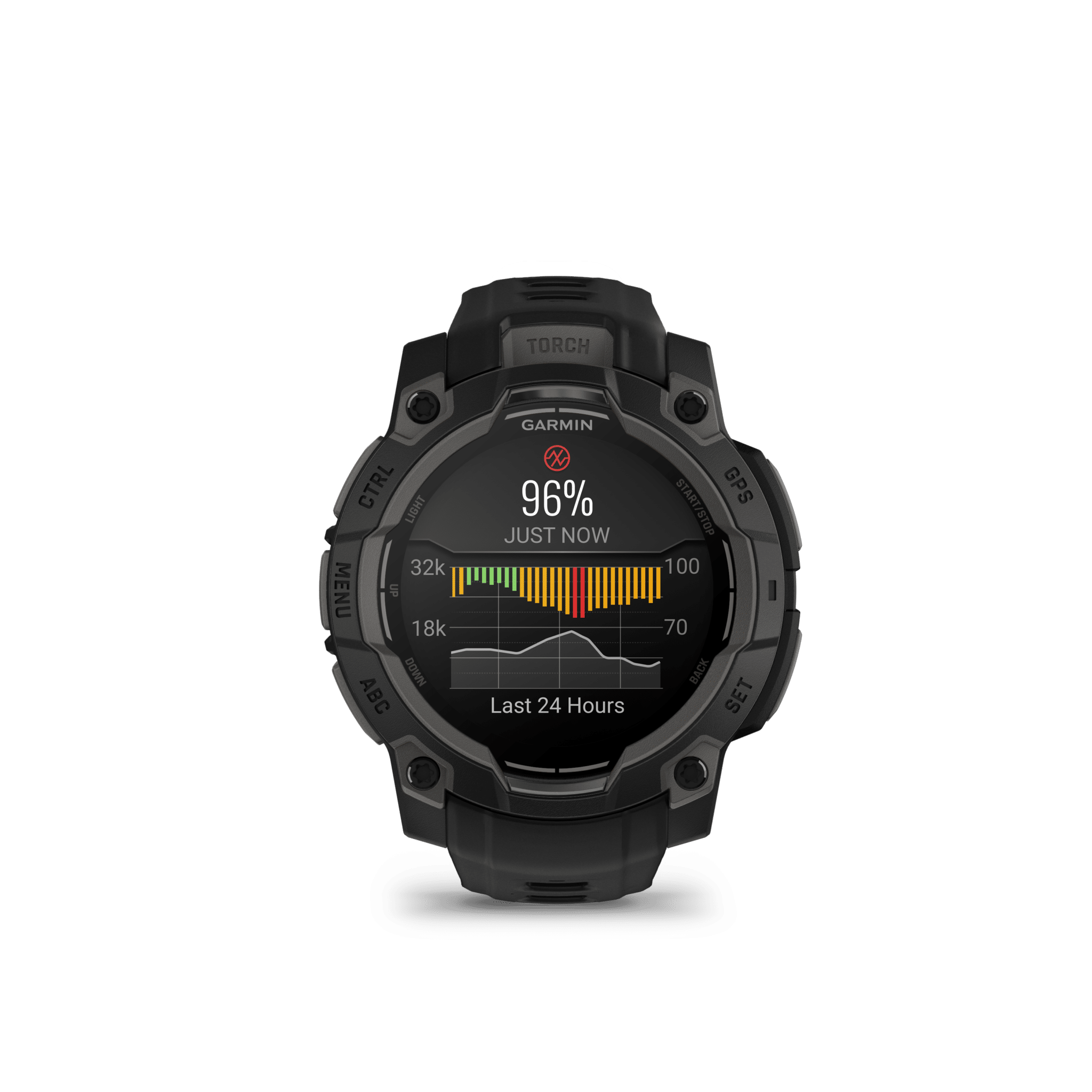 Garmin Instinct 3 AMOLED 45 mm Schwarz – Multisport & Outdoor / Silikonarmband – Bild 3