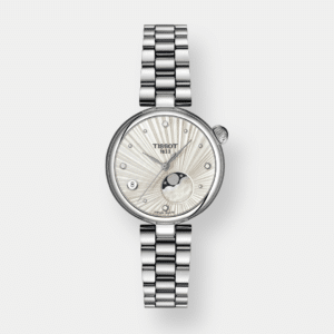 Tissot Desir Moonphase Quarz - Silber 29.5mm Diamanten