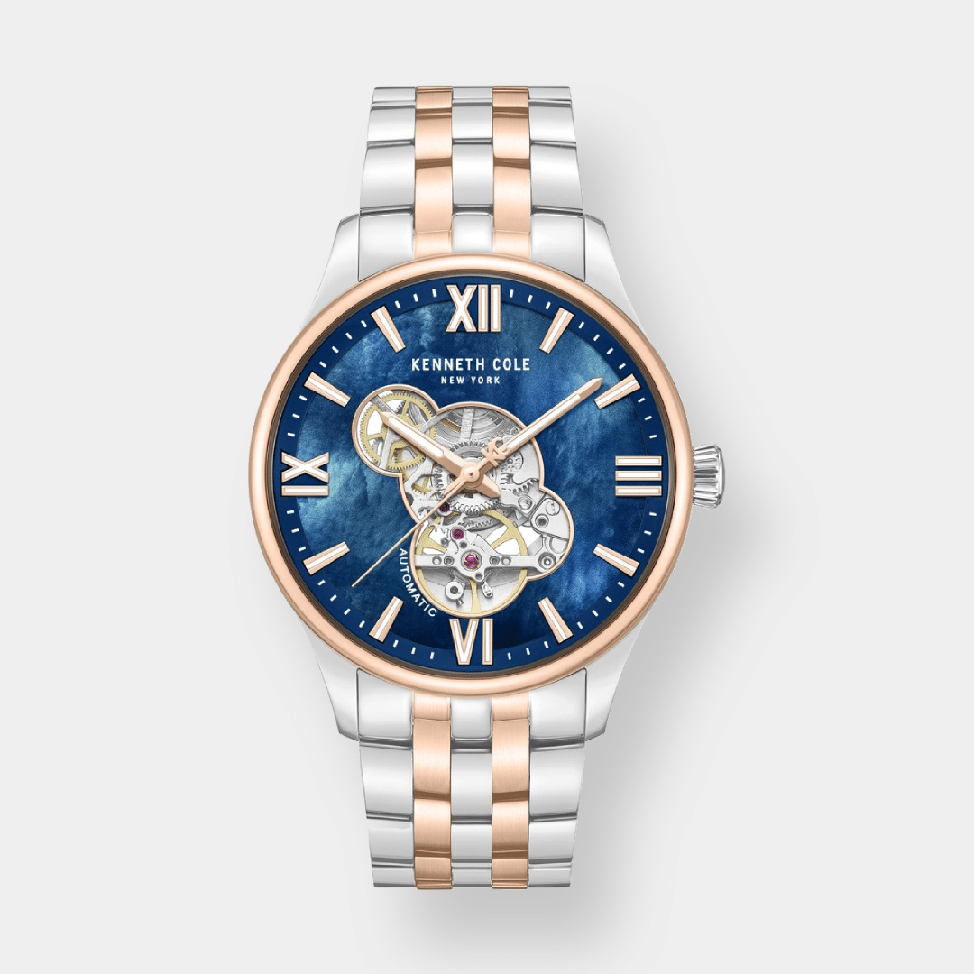 Kenneth Cole Open Heart Automatik - Bicolor 43mm Edelstahl