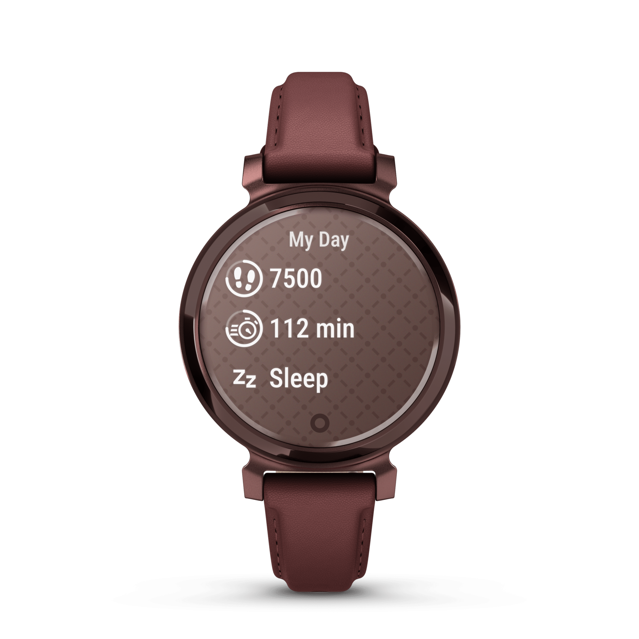 Garmin Lily 2 Classic 35 mm Maulbeere / Dunkelbronze – Fitness-Smartwatch / Lederarmband – Bild 2