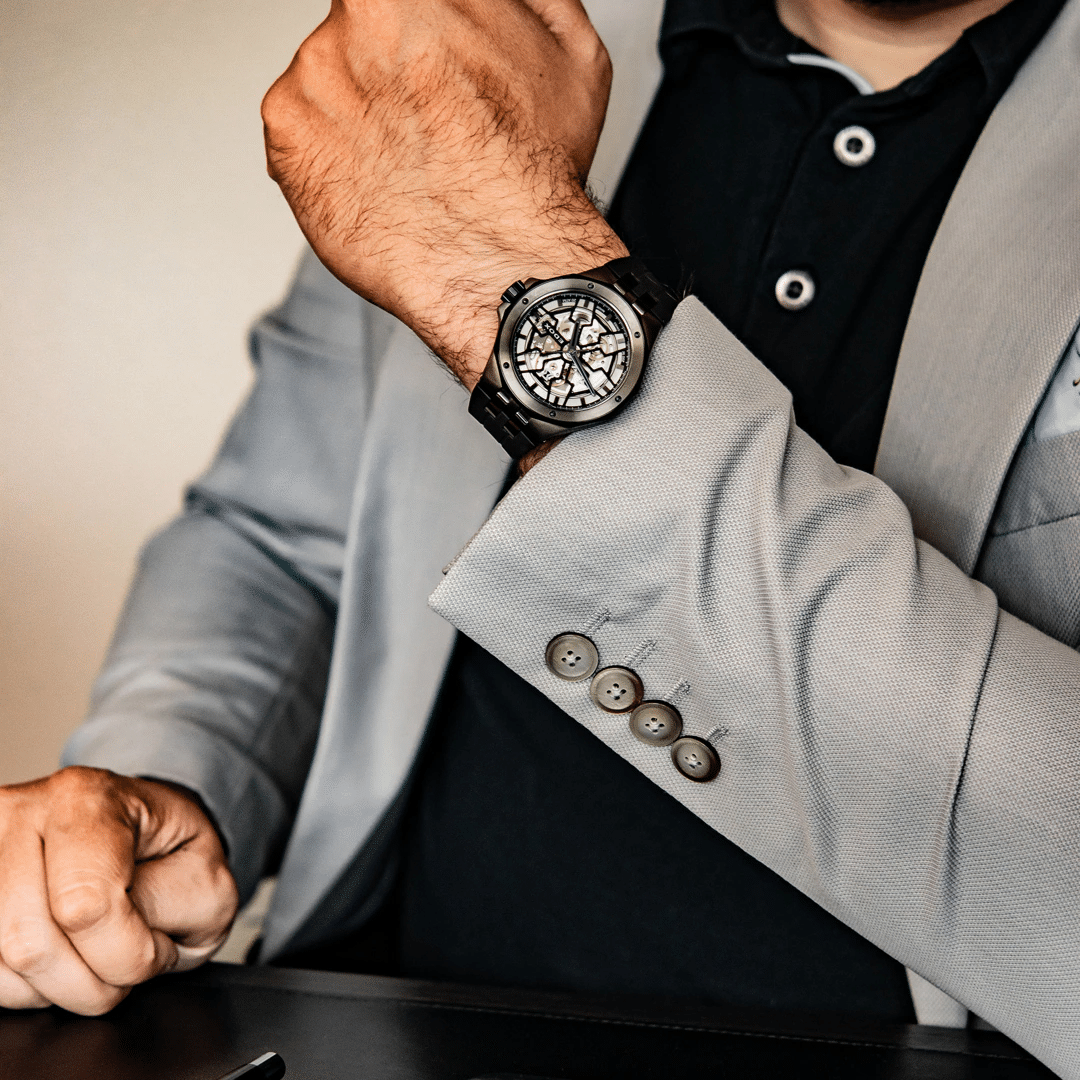 Edox . Delfin Mecano Skeleton Automatik - 43mm Kautschuk – Bild 2