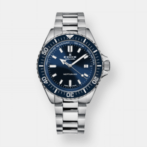 Edox . Neptunian Date Automatik - Blau 44mm Edelstahl