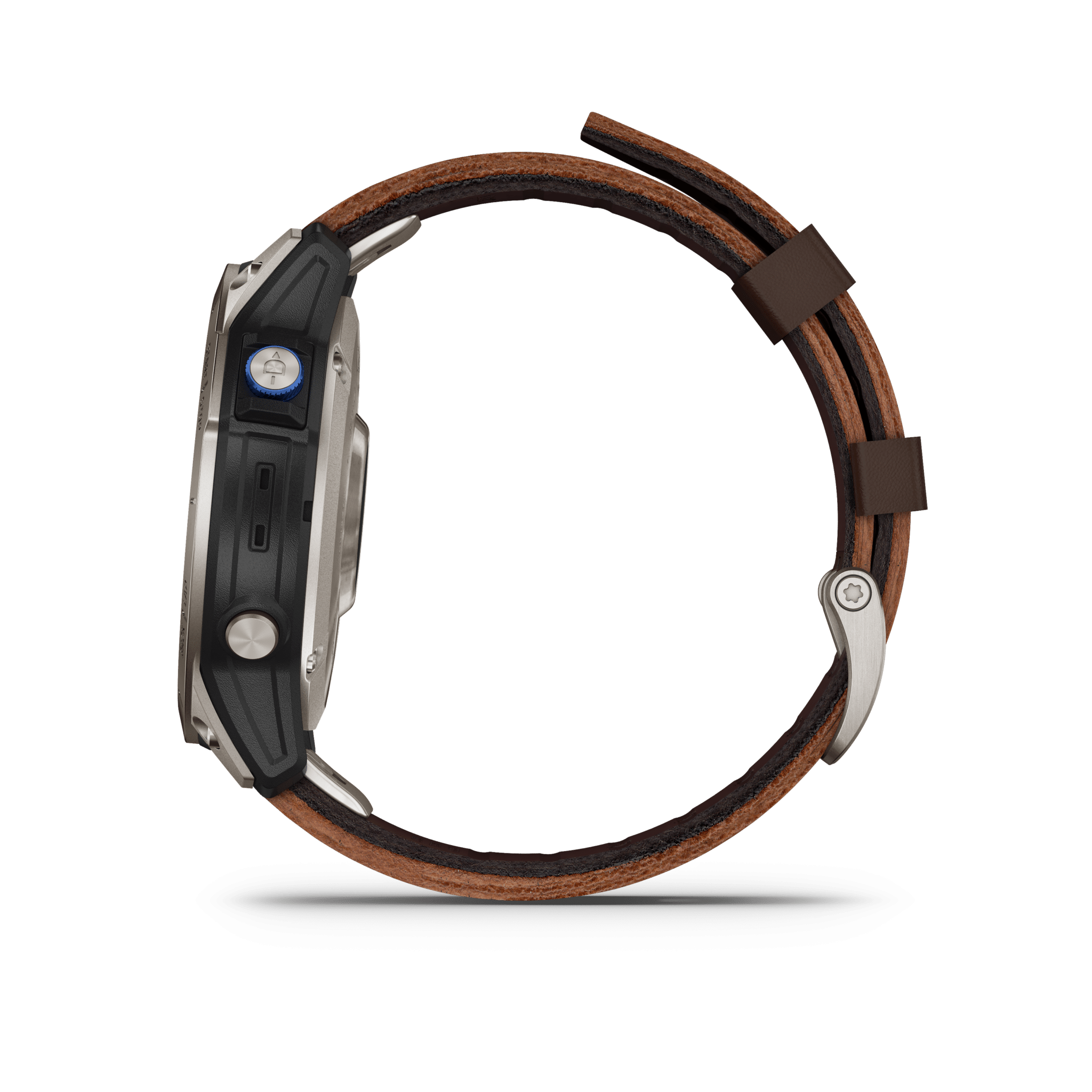 Garmin D2 Mach 1 AMOLED 47 mm Schwarz / Braun Lederarmband – Aviator Smartwatch / Lederarmband – Bild 3