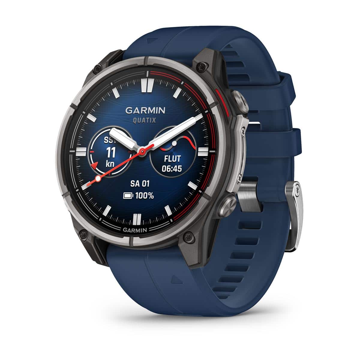 Garmin quatix 8 AMOLED 47 mm Blau – Maritim & Wassersport